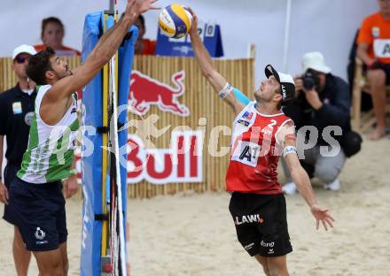 2015 CEV A1 Beachvolleyball Europameisterschaft. Alexander Xandi Huber, (AUT), Alex RANGHIERI (ITA). Klagenfurt, 30.7.2015.
Foto: Kuess
---
pressefotos, pressefotografie, kuess, qs, qspictures, sport, bild, bilder, bilddatenbank