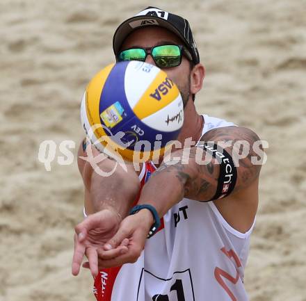 2015 CEV A1 Beachvolleyball Europameisterschaft.  Clemens Doppler (AUT). Klagenfurt, 30.7.2015.
Foto: Kuess
---
pressefotos, pressefotografie, kuess, qs, qspictures, sport, bild, bilder, bilddatenbank