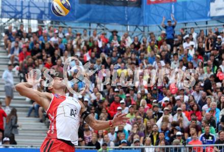 2015 CEV A1 Beachvolleyball Europameisterschaft. Alexander Horst,  (AUT). Klagenfurt, 30.7.2015.
Foto: Kuess
---
pressefotos, pressefotografie, kuess, qs, qspictures, sport, bild, bilder, bilddatenbank