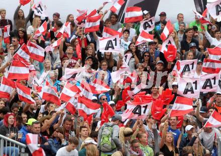 2015 CEV A1 Beachvolleyball Europameisterschaft. Fans. Klagenfurt, 30.7.2015.
Foto: Kuess
---
pressefotos, pressefotografie, kuess, qs, qspictures, sport, bild, bilder, bilddatenbank