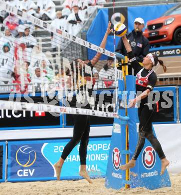 2015 CEV A1 Beachvolleyball Europameisterschaft.  Bianca Zass (AUT). Klagenfurt, 30.7.2015.
Foto: Kuess
---
pressefotos, pressefotografie, kuess, qs, qspictures, sport, bild, bilder, bilddatenbank