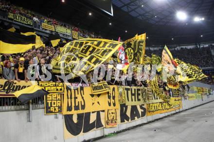 Fussball. UEFA Europa League 2015/2016. Third qualifying round. RZ Pellets WAC gegen Borussia Dortmund. Fans. Klagenfurt, am 30.7.2015.
Foto: Kuess 
---
pressefotos, pressefotografie, kuess, qs, qspictures, sport, bild, bilder, bilddatenbank