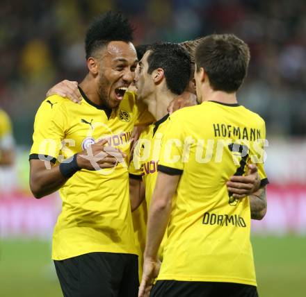 Fussball. UEFA Europa League 2015/2016. Third qualifying round. RZ Pellets WAC gegen Borussia Dortmund. torjubel  Jonas Hofmann (Dortmund). Klagenfurt, am 30.7.2015.
Foto: Kuess 
---
pressefotos, pressefotografie, kuess, qs, qspictures, sport, bild, bilder, bilddatenbank