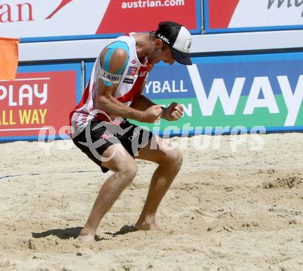 2015 CEV A1 Beachvolleyball Europameisterschaft.  Alexander Xandi Huber  (AUT). Klagenfurt, 31.7.2015.
Foto: Kuess
---
pressefotos, pressefotografie, kuess, qs, qspictures, sport, bild, bilder, bilddatenbank