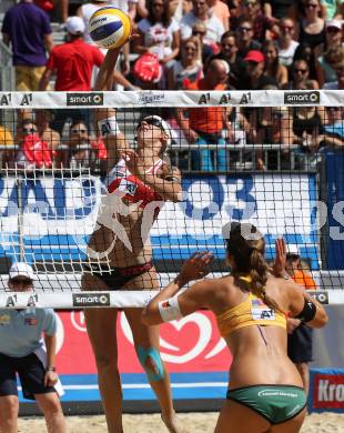 2015 CEV A1 Beachvolleyball Europameisterschaft.  Stefanie Schwaiger (AUT). Klagenfurt, 31.7.2015.
Foto: Kuess
---
pressefotos, pressefotografie, kuess, qs, qspictures, sport, bild, bilder, bilddatenbank