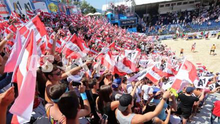 2015 CEV A1 Beachvolleyball Europameisterschaft.  Fans (AUT). Klagenfurt, 31.7.2015.
Foto: Kuess
---
pressefotos, pressefotografie, kuess, qs, qspictures, sport, bild, bilder, bilddatenbank