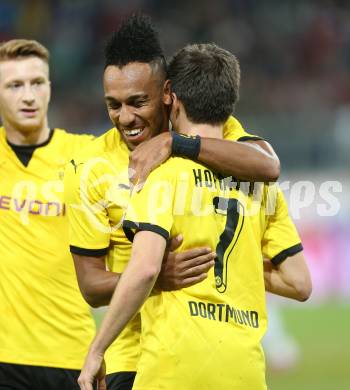 Fussball. UEFA Europa League 2015/2016. Third qualifying round. RZ Pellets WAC gegen Borussia Dortmund. torjubel  Jonas Hofmann (Dortmund). Klagenfurt, am 30.7.2015.
Foto: Kuess 
---
pressefotos, pressefotografie, kuess, qs, qspictures, sport, bild, bilder, bilddatenbank