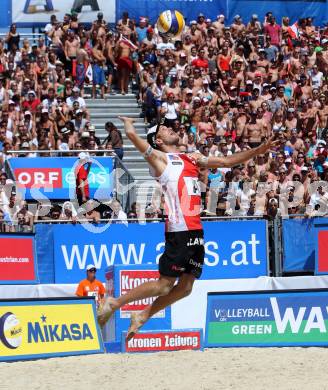 2015 CEV A1 Beachvolleyball Europameisterschaft. Alexander Xandi Huber  (AUT). Klagenfurt, 31.7.2015.
Foto: Kuess
---
pressefotos, pressefotografie, kuess, qs, qspictures, sport, bild, bilder, bilddatenbank