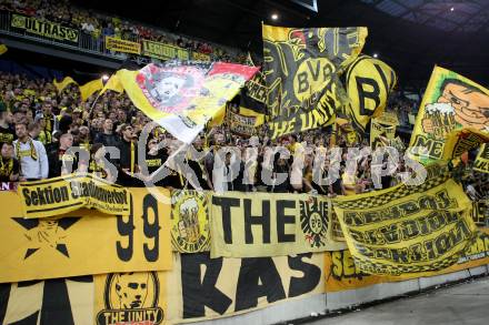 Fussball. UEFA Europa League 2015/2016. Third qualifying round. RZ Pellets WAC gegen Borussia Dortmund. Woethersee Stadion, Fans. Klagenfurt, am 30.7.2015.
Foto: Kuess 
---
pressefotos, pressefotografie, kuess, qs, qspictures, sport, bild, bilder, bilddatenbank