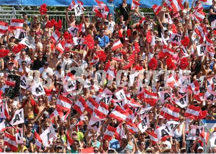 2015 CEV A1 Beachvolleyball Europameisterschaft. Fans. Klagenfurt, 31.7.2015.
Foto: Kuess
---
pressefotos, pressefotografie, kuess, qs, qspictures, sport, bild, bilder, bilddatenbank