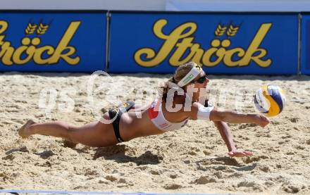 2015 CEV A1 Beachvolleyball Europameisterschaft.  Stefanie Schwaiger (AUT). Klagenfurt, 31.7.2015.
Foto: Kuess
---
pressefotos, pressefotografie, kuess, qs, qspictures, sport, bild, bilder, bilddatenbank