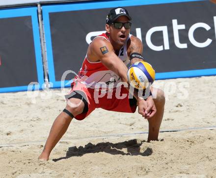 2015 CEV A1 Beachvolleyball Europameisterschaft.  Alexander Horst (AUT). Klagenfurt, 31.7.2015.
Foto: Kuess
---
pressefotos, pressefotografie, kuess, qs, qspictures, sport, bild, bilder, bilddatenbank