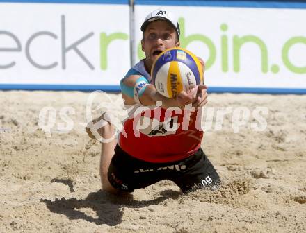 2015 CEV A1 Beachvolleyball Europameisterschaft. Alexander Xandi Huber  (AUT). Klagenfurt, 31.7.2015.
Foto: Kuess
---
pressefotos, pressefotografie, kuess, qs, qspictures, sport, bild, bilder, bilddatenbank