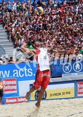 2015 CEV A1 Beachvolleyball Europameisterschaft.   Alexander Horst (AUT). Klagenfurt, 31.7.2015.
Foto: Kuess
---
pressefotos, pressefotografie, kuess, qs, qspictures, sport, bild, bilder, bilddatenbank