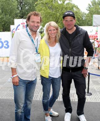 2015 CEV A1 Beachvolleyball Europameisterschaft. Peter Paco Wrolich, Jan Ullrich mit Frau Sara. Klagenfurt, 2.8.2015.
Foto: Kuess
---
pressefotos, pressefotografie, kuess, qs, qspictures, sport, bild, bilder, bilddatenbank