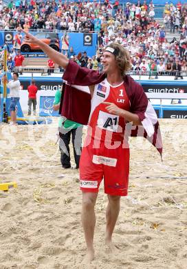 2015 CEV A1 Beachvolleyball Europameisterschaft. Aleksandrs SAMOILOVS (LAT). Klagenfurt, 2.8.2015
Foto: Kuess
---
pressefotos, pressefotografie, kuess, qs, qspictures, sport, bild, bilder, bilddatenbank