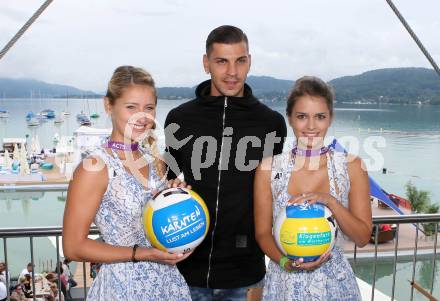 2015 CEV A1 Beachvolleyball Europameisterschaft. Fussball. Auslosung OEFB Samsung Cup. Aleksandar Dragovic (Dynamo Kiew). Klagenfurt, 2.8.2015
Foto: Kuess
---
pressefotos, pressefotografie, kuess, qs, qspictures, sport, bild, bilder, bilddatenbank