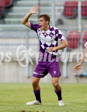 Fussball. Sky go Erste Liga. SK Austria Klagenfurt gegen Floridsdorfer AC.  Patrik Eler (Austria). KLagenfurt, am 4.8.2015.
Foto: Kuess
---
pressefotos, pressefotografie, kuess, qs, qspictures, sport, bild, bilder, bilddatenbank