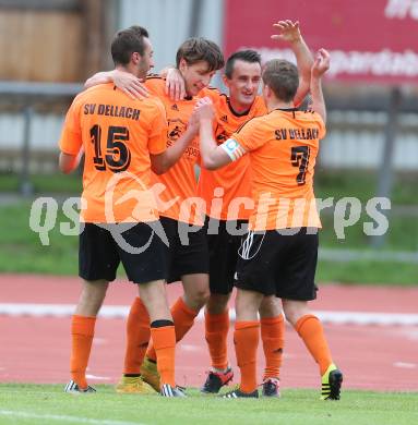 Fussball Unterliga West. VSV gegen Dellach/Drau. Torjubel Amer Jukan (Dellach). Villach Lind, am 1.8.2015.
Foto: Kuess
---
pressefotos, pressefotografie, kuess, qs, qspictures, sport, bild, bilder, bilddatenbank