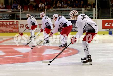 EBEL. Eishockey Bundesliga. Schautraining, Autogrammstunde KAC.   Klagenfurt, am 6.8.2015.
Foto: Kuess
---
pressefotos, pressefotografie, kuess, qs, qspictures, sport, bild, bilder, bilddatenbank