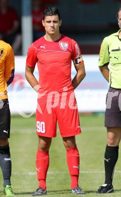 Fussball Kaerntner Liga. ATUS Ferlach gegen VST Voelkermarkt. Lukas Jaklitsch (Ferlach). Ferlach, am 9.8.2015.
Foto: Kuess
---
pressefotos, pressefotografie, kuess, qs, qspictures, sport, bild, bilder, bilddatenbank