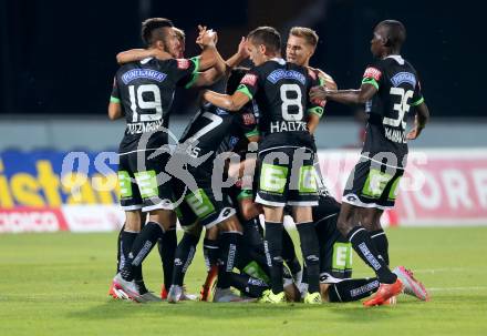 Fussball tipico Bundesliga. RZ Pellets WAC gegen SK Puntigamer Sturm Graz.  Torjubel Josip Tadic (Sturm). Wolfsberg, am 12.8.2015.
Foto: Kuess
Foto: Kuess

---
pressefotos, pressefotografie, kuess, qs, qspictures, sport, bild, bilder, bilddatenbank