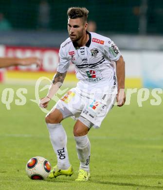 Fussball tipico Bundesliga. RZ Pellets WAC gegen SK Puntigamer Sturm Graz.  Manuel Seidl (WAC). Wolfsberg, am 12.8.2015.
Foto: Kuess
Foto: Kuess

---
pressefotos, pressefotografie, kuess, qs, qspictures, sport, bild, bilder, bilddatenbank