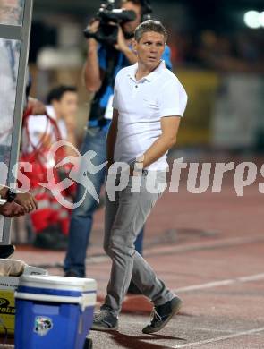 Fussball tipico Bundesliga. RZ Pellets WAC gegen SK Puntigamer Sturm Graz.  Trainer Dietmar Kuehbauer (WAC). Wolfsberg, am 12.8.2015.
Foto: Kuess
Foto: Kuess

---
pressefotos, pressefotografie, kuess, qs, qspictures, sport, bild, bilder, bilddatenbank