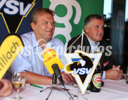 Eishockey. VSV. Gilbert Isep, Giuseppe Mion. Villach, 13.8.2015.
Foto: Kuess
---
pressefotos, pressefotografie, kuess, qs, qspictures, sport, bild, bilder, bilddatenbank