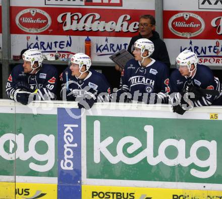 Eishockey Testspiel. VSV gegen Stavagner Oilers. Michael Grabner, Daniel Nageler, Valentin Leiler, Michael Raffl (VSV). Villach, am 15.8.2015.
Foto: Kuess
---
pressefotos, pressefotografie, kuess, qs, qspictures, sport, bild, bilder, bilddatenbank