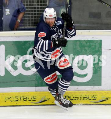 Eishockey Testspiel. VSV gegen Stavagner Oilers. Michael Raffl  (VSV). Villach, am 15.8.2015.
Foto: Kuess
---
pressefotos, pressefotografie, kuess, qs, qspictures, sport, bild, bilder, bilddatenbank