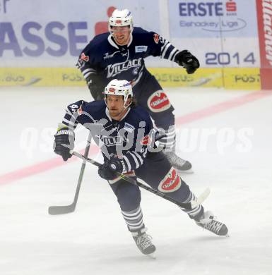 Eishockey Testspiel. VSV gegen Stavagner Oilers. Michael Grabner, Michael Raffl (VSV). Villach, am 15.8.2015.
Foto: Kuess
---
pressefotos, pressefotografie, kuess, qs, qspictures, sport, bild, bilder, bilddatenbank