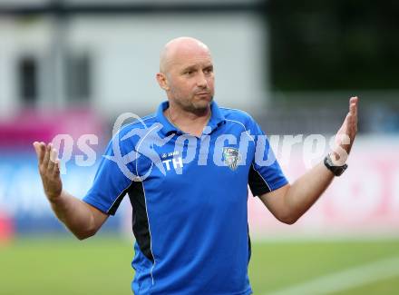 Fussball. Regionalliga. WAC Amateure gegen BW Linz. Trainer Harald Tatschl (WAC), Wolfsberg, 16.8.2015.
Foto: Kuess
---
pressefotos, pressefotografie, kuess, qs, qspictures, sport, bild, bilder, bilddatenbank