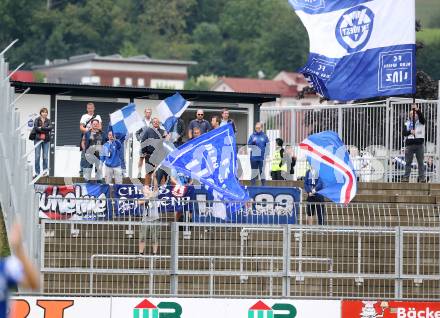 Fussball. Regionalliga. WAC Amateure gegen BW Linz. Fans  (Linz). Wolfsberg, 16.8.2015.
Foto: Kuess
---
pressefotos, pressefotografie, kuess, qs, qspictures, sport, bild, bilder, bilddatenbank