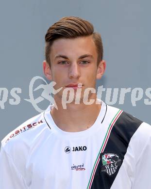 Fussball. RZ Pellets WAC. Akademie U18. Mannschaftsfototermin.  Michael Six. Klagenfurt, 18.8.2015.
Foto: Kuess
---
pressefotos, pressefotografie, kuess, qs, qspictures, sport, bild, bilder, bilddatenbank