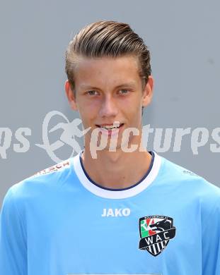 Fussball. RZ Pellets WAC. Akademie U18. Mannschaftsfototermin.  Nico Krassnitzer. Klagenfurt, 18.8.2015.
Foto: Kuess
---
pressefotos, pressefotografie, kuess, qs, qspictures, sport, bild, bilder, bilddatenbank