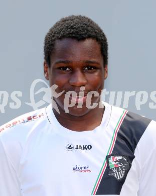 Fussball. RZ Pellets WAC. Akademie U15. Mannschaftsfototermin.  Rashidi Mohamed Udikaluka. Klagenfurt, 18.8.2015.
Foto: Kuess
---
pressefotos, pressefotografie, kuess, qs, qspictures, sport, bild, bilder, bilddatenbank