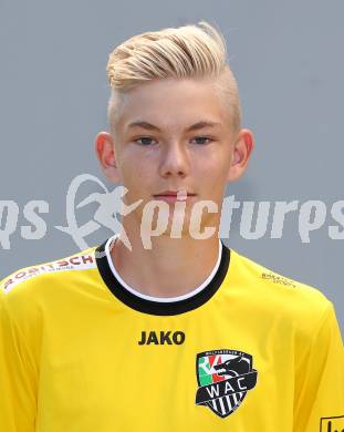 Fussball. RZ Pellets WAC. Akademie U15. Mannschaftsfototermin.  Bernhard Markun. Klagenfurt, 18.8.2015.
Foto: Kuess
---
pressefotos, pressefotografie, kuess, qs, qspictures, sport, bild, bilder, bilddatenbank