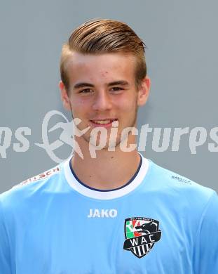 Fussball. RZ Pellets WAC. Akademie U18. Mannschaftsfototermin.  Jachs Manuel. Klagenfurt, 18.8.2015.
Foto: Kuess
---
pressefotos, pressefotografie, kuess, qs, qspictures, sport, bild, bilder, bilddatenbank