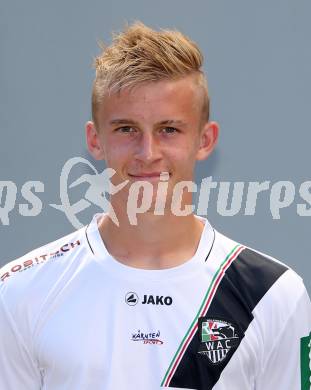 Fussball. RZ Pellets WAC. Akademie U18. Mannschaftsfototermin.  Marco Krammer. Klagenfurt, 18.8.2015.
Foto: Kuess
---
pressefotos, pressefotografie, kuess, qs, qspictures, sport, bild, bilder, bilddatenbank