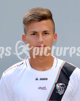 Fussball. RZ Pellets WAC. Akademie U16. Mannschaftsfototermin. Kristian Franjic. Klagenfurt, 18.8.2015.
Foto: Kuess
---
pressefotos, pressefotografie, kuess, qs, qspictures, sport, bild, bilder, bilddatenbank