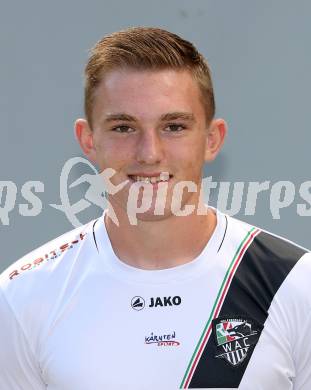 Fussball. RZ Pellets WAC. Akademie U18. Mannschaftsfototermin.  Christoph Pichorner. Klagenfurt, 18.8.2015.
Foto: Kuess
---
pressefotos, pressefotografie, kuess, qs, qspictures, sport, bild, bilder, bilddatenbank