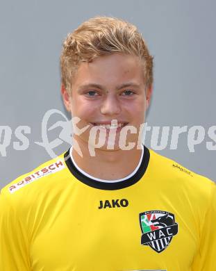 Fussball. RZ Pellets WAC. Akademie U16. Mannschaftsfototermin.  Manuel Stocker. Klagenfurt, 18.8.2015.
Foto: Kuess
---
pressefotos, pressefotografie, kuess, qs, qspictures, sport, bild, bilder, bilddatenbank