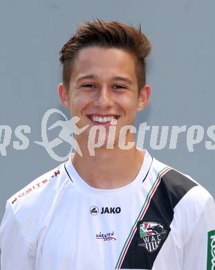 Fussball. RZ Pellets WAC. Akademie U18. Mannschaftsfototermin.  Fabio Putzl. Klagenfurt, 18.8.2015.
Foto: Kuess
---
pressefotos, pressefotografie, kuess, qs, qspictures, sport, bild, bilder, bilddatenbank