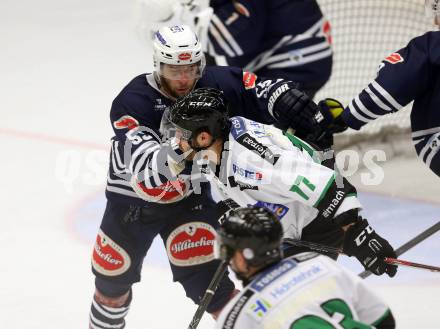 Eishockey Testspiel. EC VSV gegen Olimpija Ljubljana. David Kreuter,  (VSV),  (Laibach). Villach, am 27.8.2015.
Foto: Kuess
---
pressefotos, pressefotografie, kuess, qs, qspictures, sport, bild, bilder, bilddatenbank