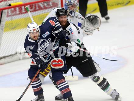 Eishockey Testspiel. EC VSV gegen Olimpija Ljubljana. Benjamin Petrik, (VSV), Andrej Tavzelj (Laibach). Villach, am 27.8.2015.
Foto: Kuess
---
pressefotos, pressefotografie, kuess, qs, qspictures, sport, bild, bilder, bilddatenbank