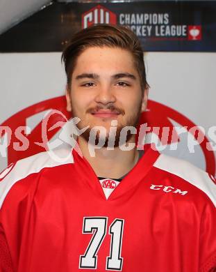 Eishockey. KAC. Mannschaftsfototermin.  Florian Kurath. Klagenfurt, 25.8.2015.
Foto: Kuess
---
pressefotos, pressefotografie, kuess, qs, qspictures, sport, bild, bilder, bilddatenbank