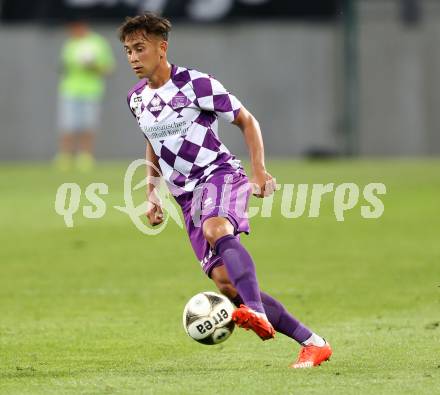 Fussball Sky go Erste Liga. SK Austria Klagenfurt gegen KSV 1919.  Eric Zachhuber (Klagenfurt). Klagenfurt, am 28.8.2015.
Foto: Kuess
---
pressefotos, pressefotografie, kuess, qs, qspictures, sport, bild, bilder, bilddatenbank