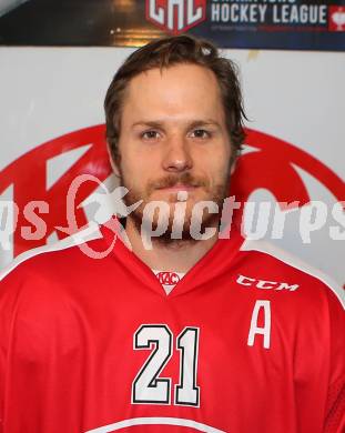 Eishockey. KAC. Mannschaftsfototermin.  Manuel Geier. Klagenfurt, 25.8.2015.
Foto: Kuess
---
pressefotos, pressefotografie, kuess, qs, qspictures, sport, bild, bilder, bilddatenbank