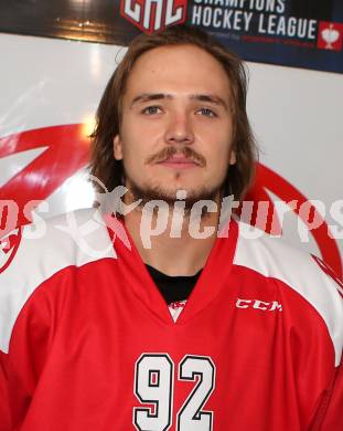 Eishockey. KAC. Mannschaftsfototermin.   Markus Poeck. Klagenfurt, 25.8.2015.
Foto: Kuess
---
pressefotos, pressefotografie, kuess, qs, qspictures, sport, bild, bilder, bilddatenbank